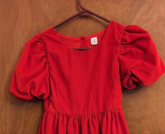 Gap Kids Puff Sleeve Corduroy Dress - Picture 1 of 5
